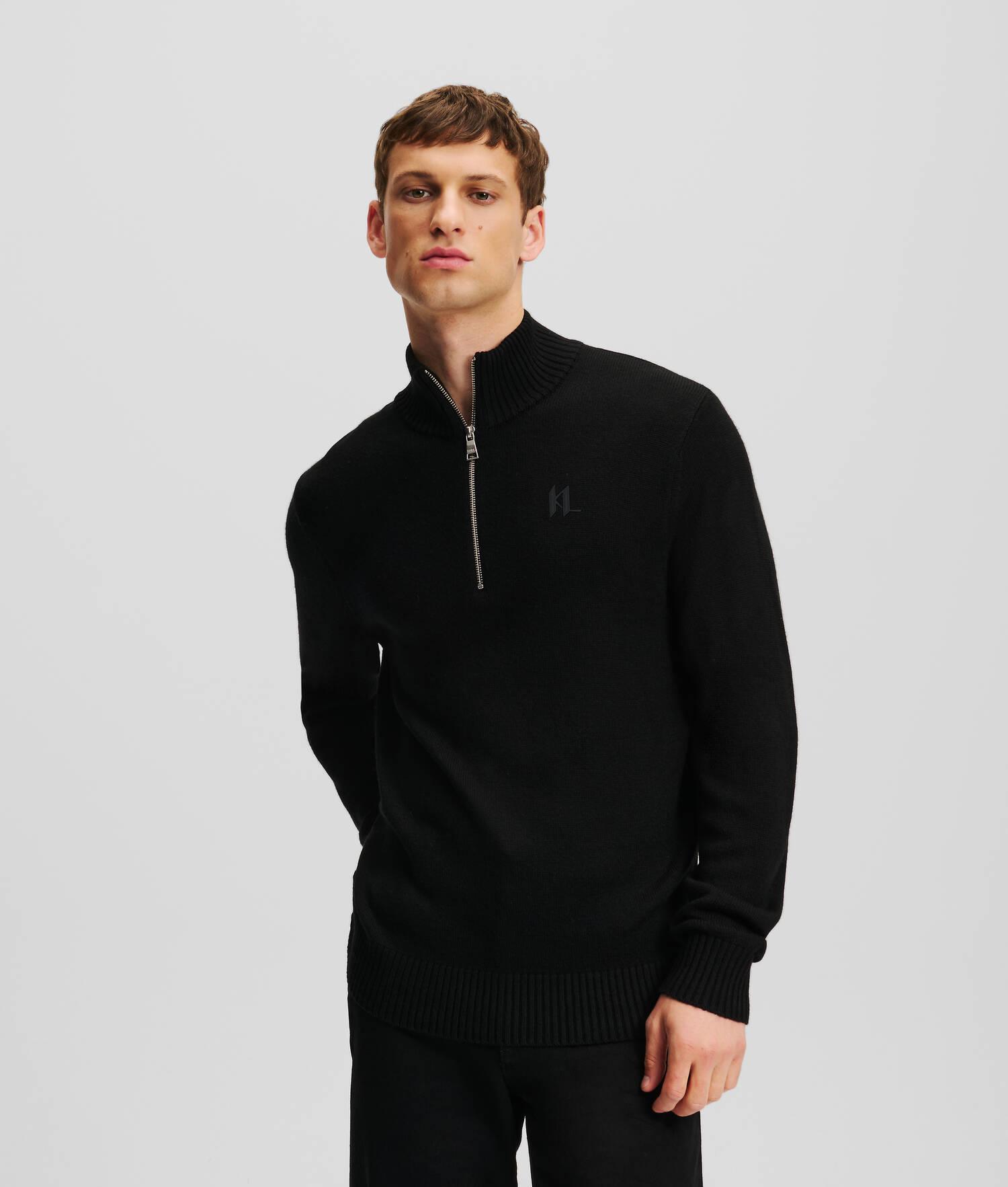 HALF-ZIP TURTLENECK SWEATER Product Image