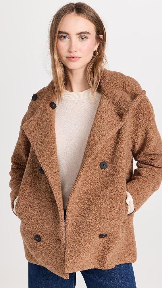 Harris Wharf London Cropped Funnel Jacket Boucle Jacket | Shopbop Product Image