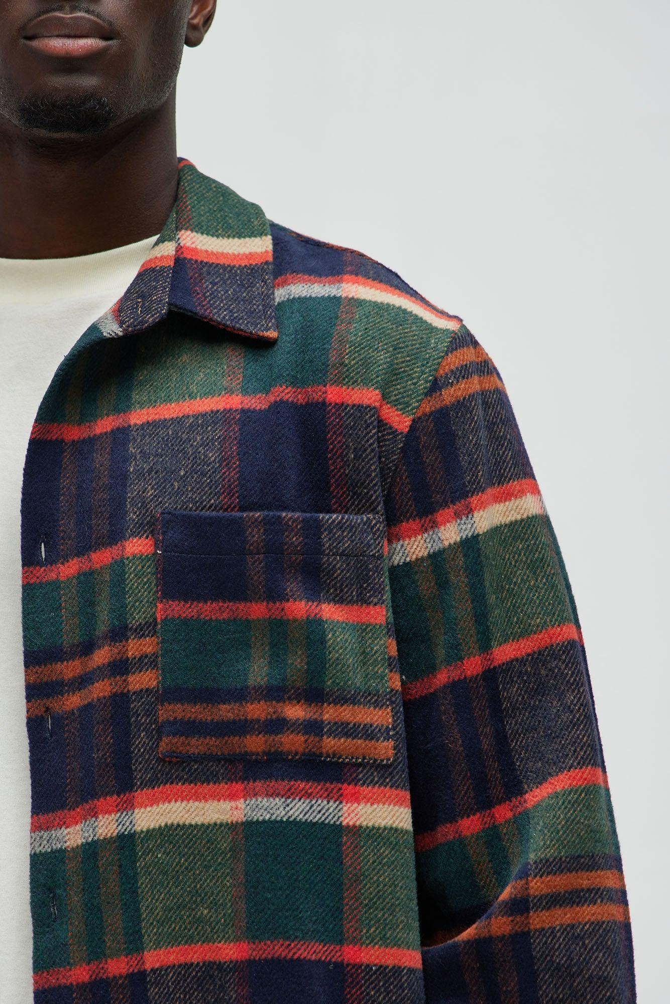 Zamora Flannel Button Up Shirt - Multi Color Product Image