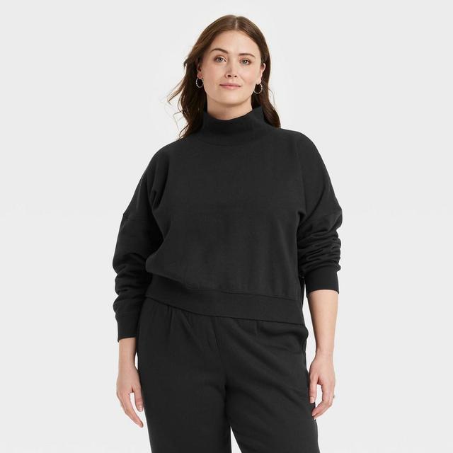 Womens Pullover Sweatshirt - Universal Thread Black XXL Product Image