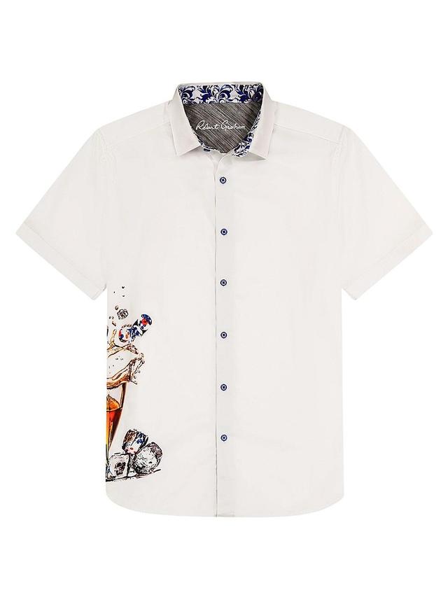 Mens Ice & Dice Printed Button-Front Shirt Product Image