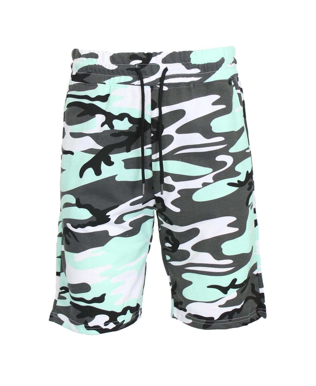 Galaxy By Harvic Mens Camo Printed French Terry Shorts Product Image