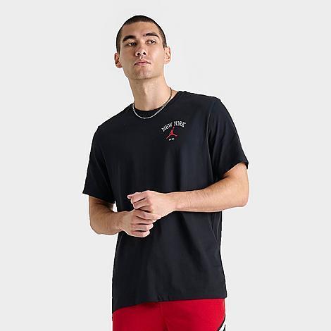 Jordan Mens Jordan NY City LBR Short Sleeve Crew - Mens Black Product Image