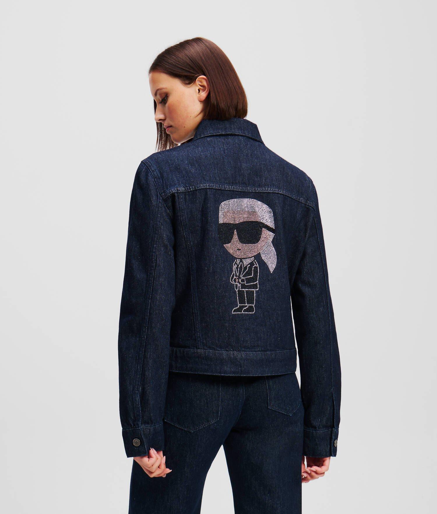 K/IKONIK KARL RHINESTONE DENIM JACKET Product Image