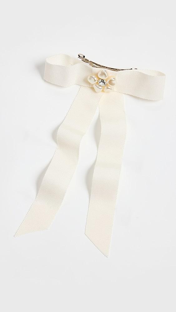 LELET NY Freshwater Pearl & Crystal Kate Bow | Shopbop Product Image