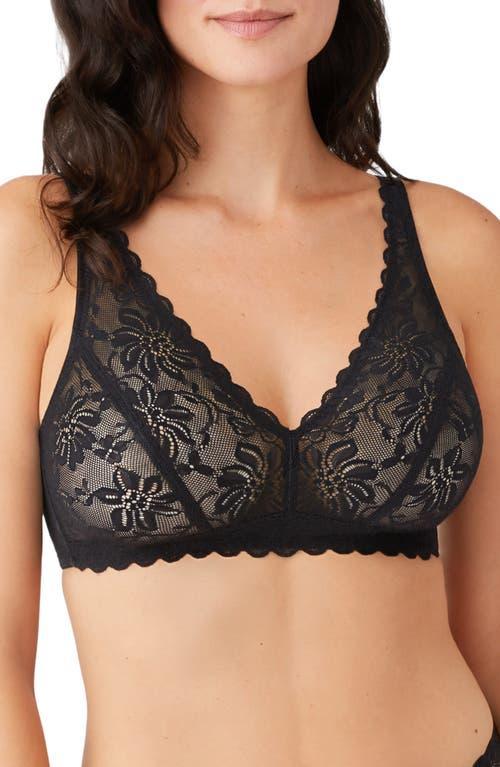 Wacoal Womens Soft Sense Lace Mesh Bralette 810334 Product Image