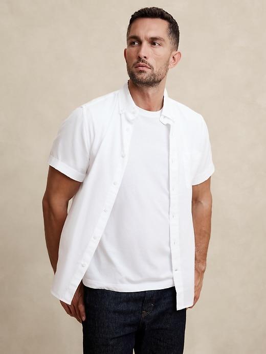 Slim Cotton Oxford Shirt Product Image