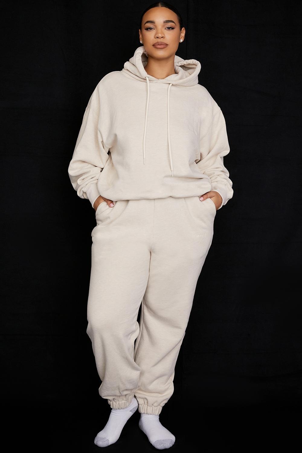 Halo Oatmeal Oversized Hoodie Product Image