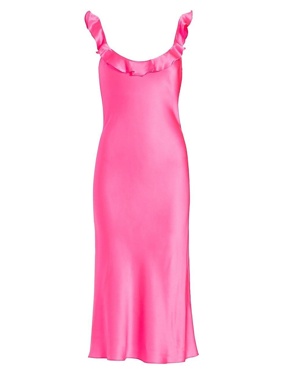 Womens Maelyn Silk Sleeveless Midi-Dress Product Image