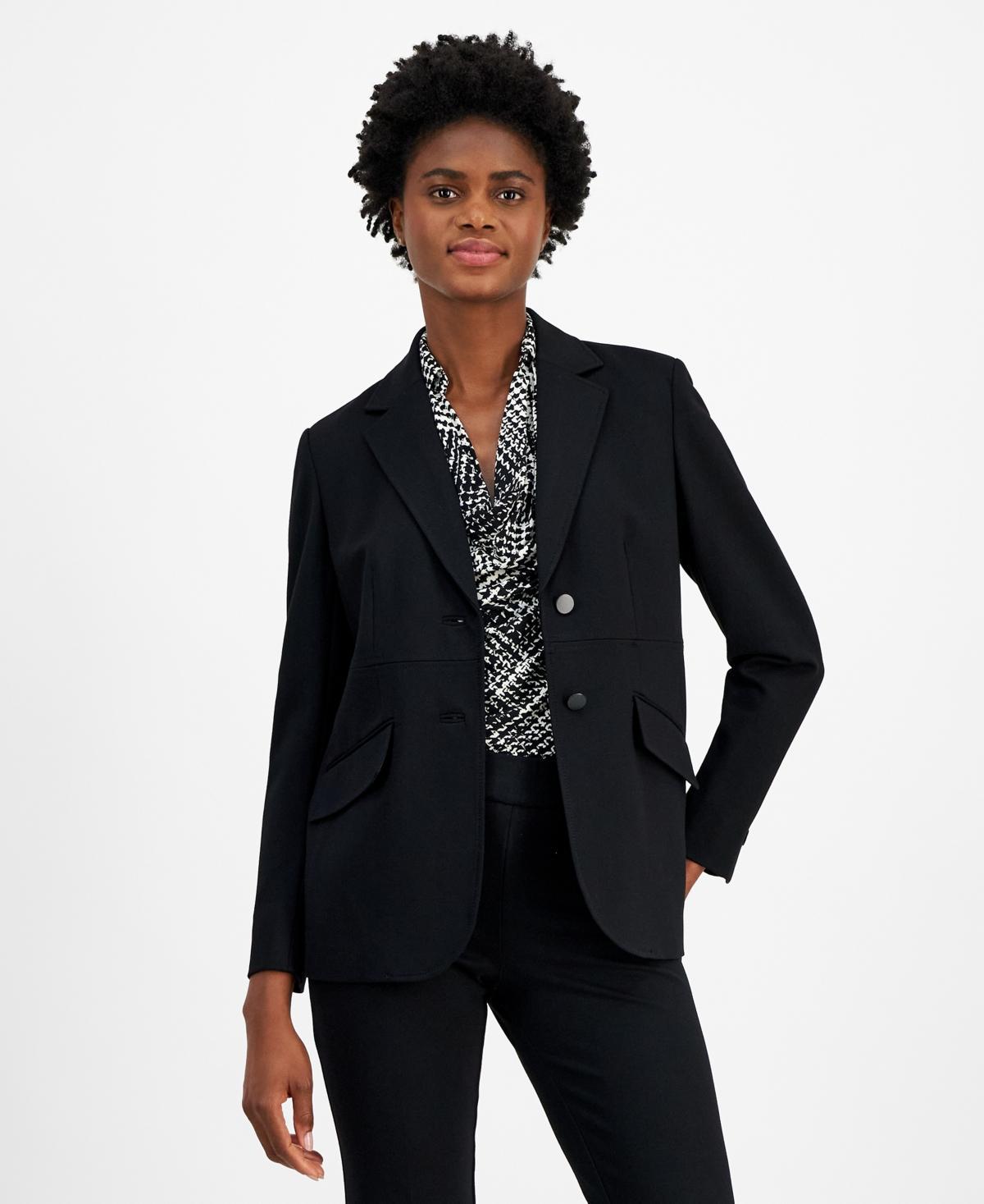 Anne Klein Womens Two-Button Compression Blazer Product Image