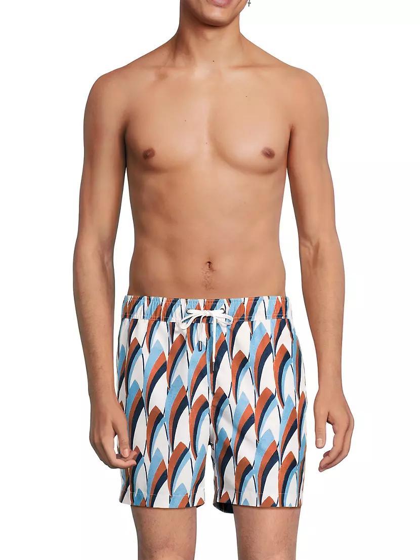 Charles 5-Inch Printed Swim Trunks Product Image