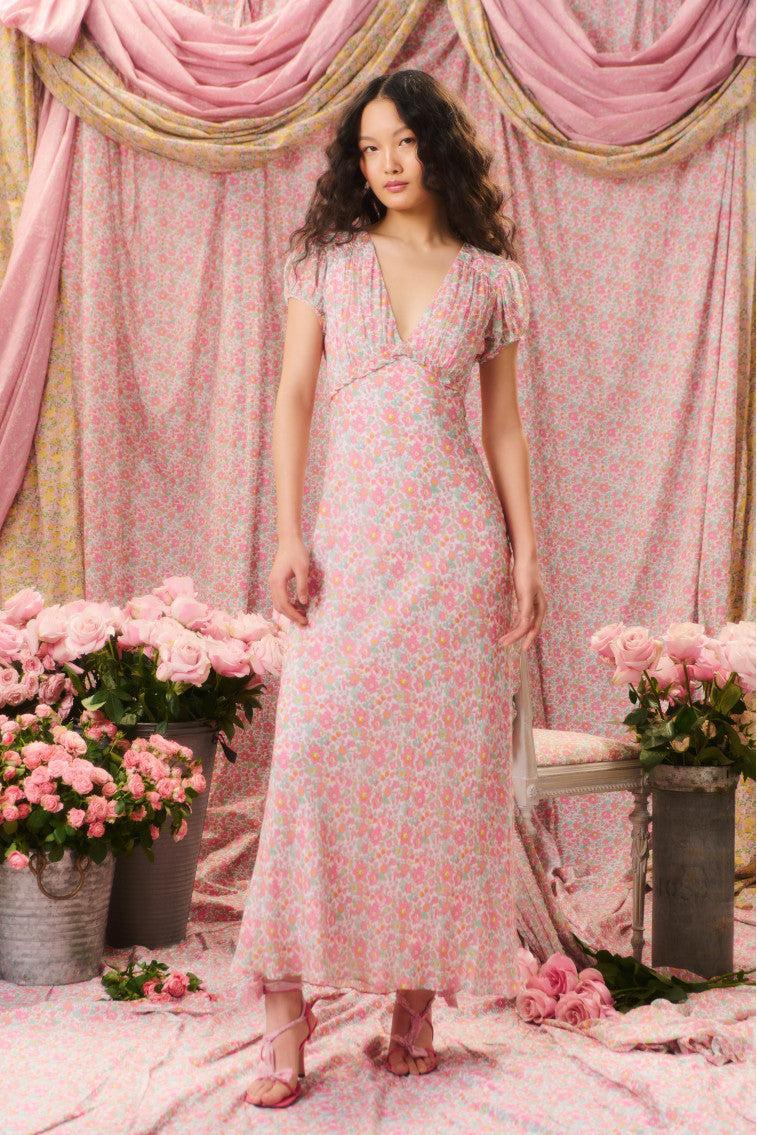 Pricilla Liberty Fabric Maxi Dress Product Image