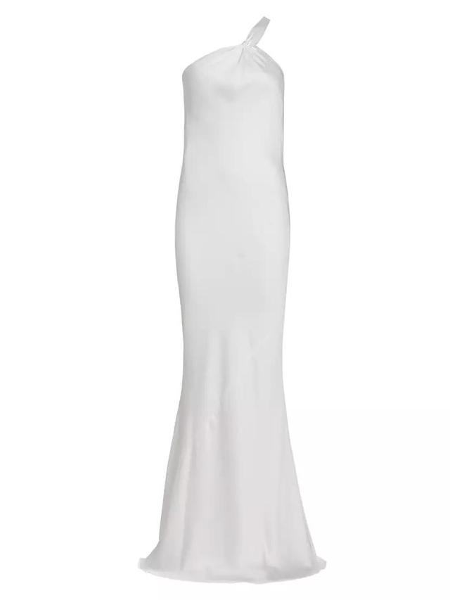 One-Shoulder Bias-Cut Gown Product Image