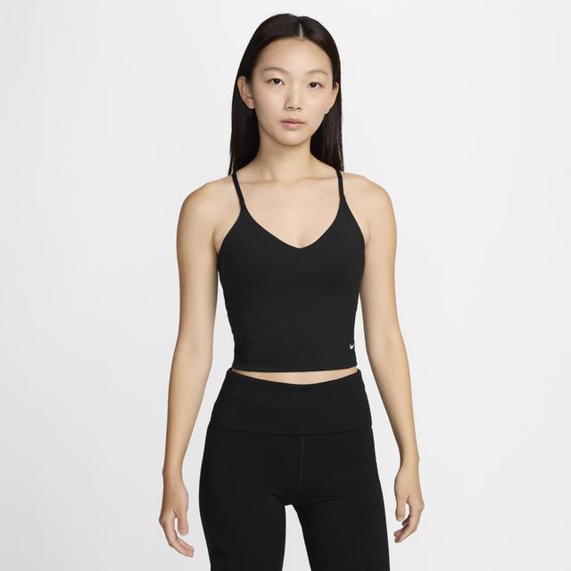 Nike Womens Indy Light-Support Built-In Bra Tank - Black Product Image