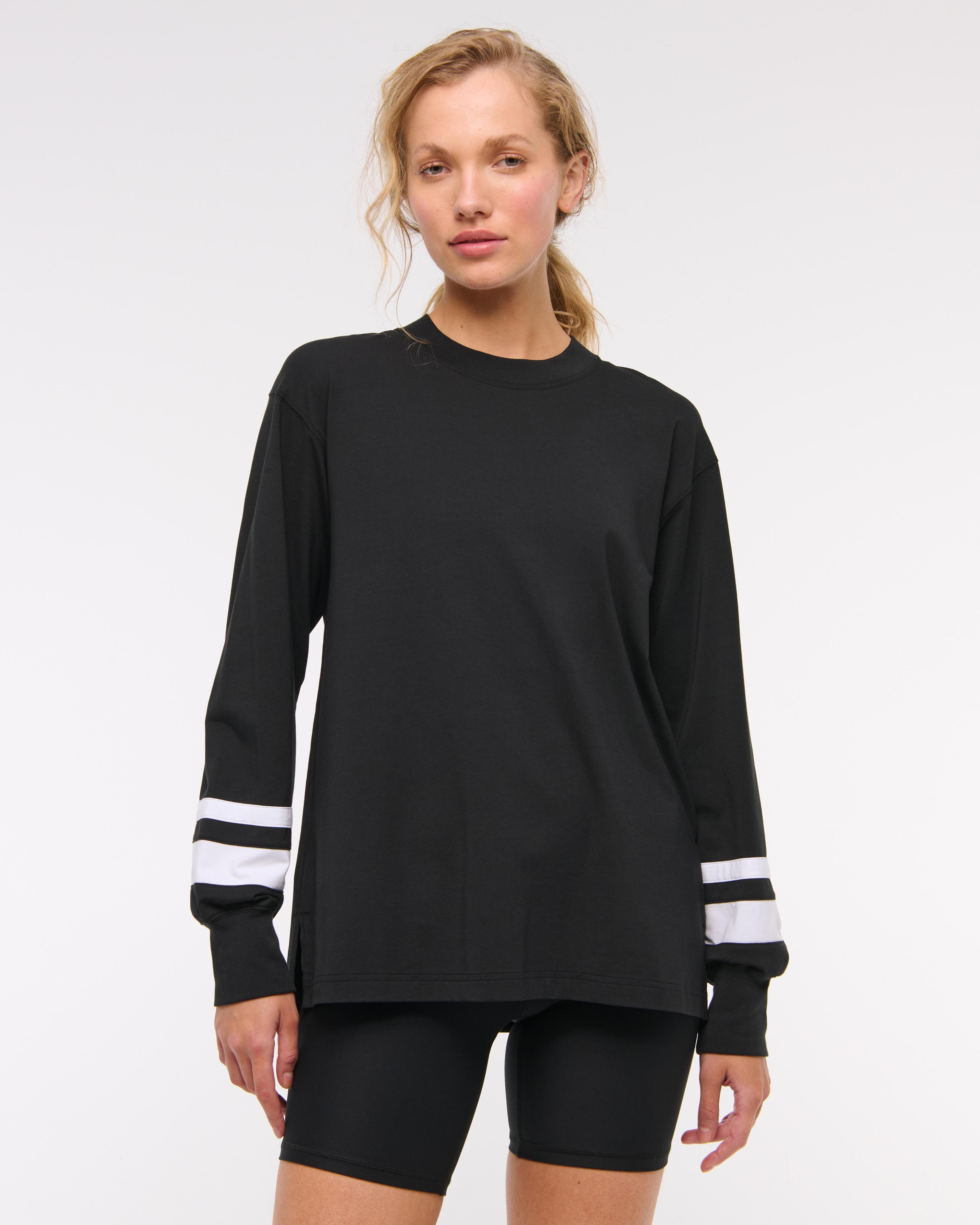 YPB Active Cotton-Blend Long-Sleeve Easy Tee Product Image