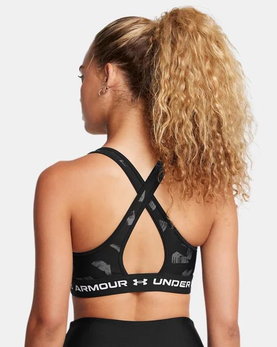 Women's Armour® Mid Crossback Printed Sports Bra Product Image