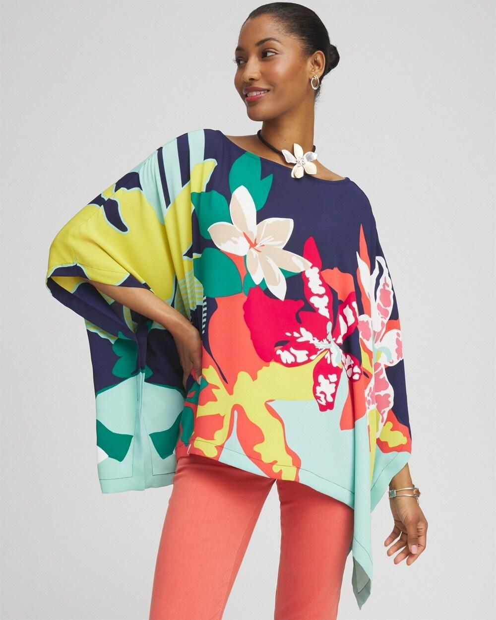 Floral Poncho Product Image