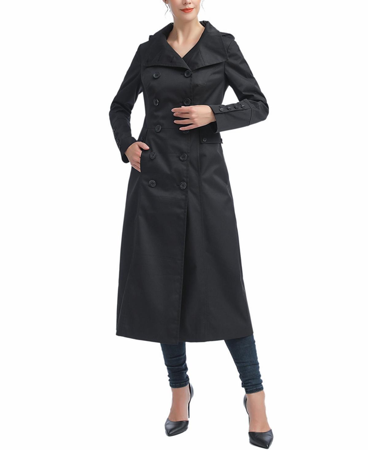 Womens Elana Water Resistant Long Trench Coat Product Image