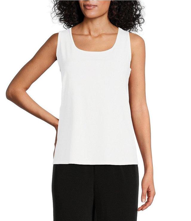 IC Collection Stretch Knit Jersey Scoop Neck Sleeveless Tank Top Product Image