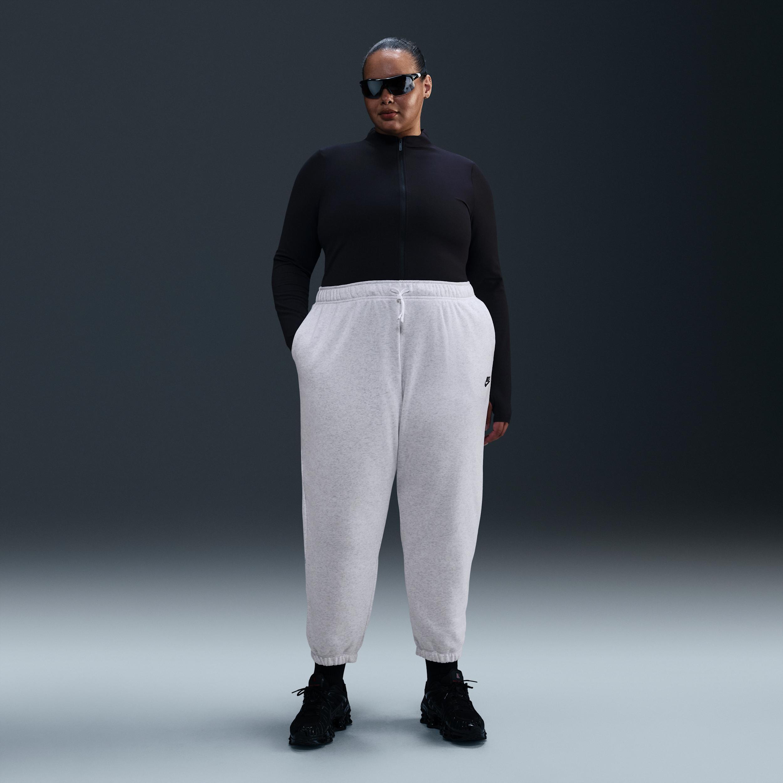 Womens Nike Sportswear Club Fleece Mid-Rise Oversized Sweatpants (Plus Size) product image