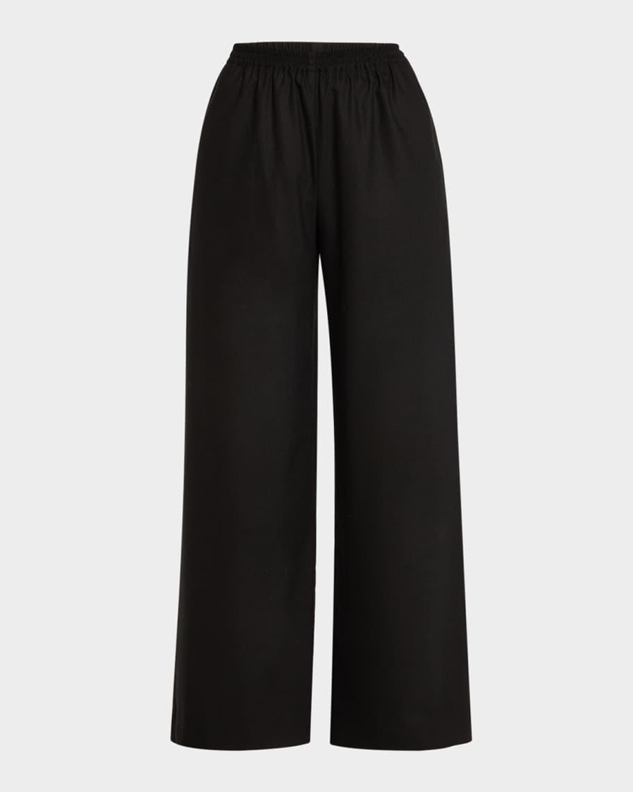 Cashmere-Blend Flared Trousers Product Image