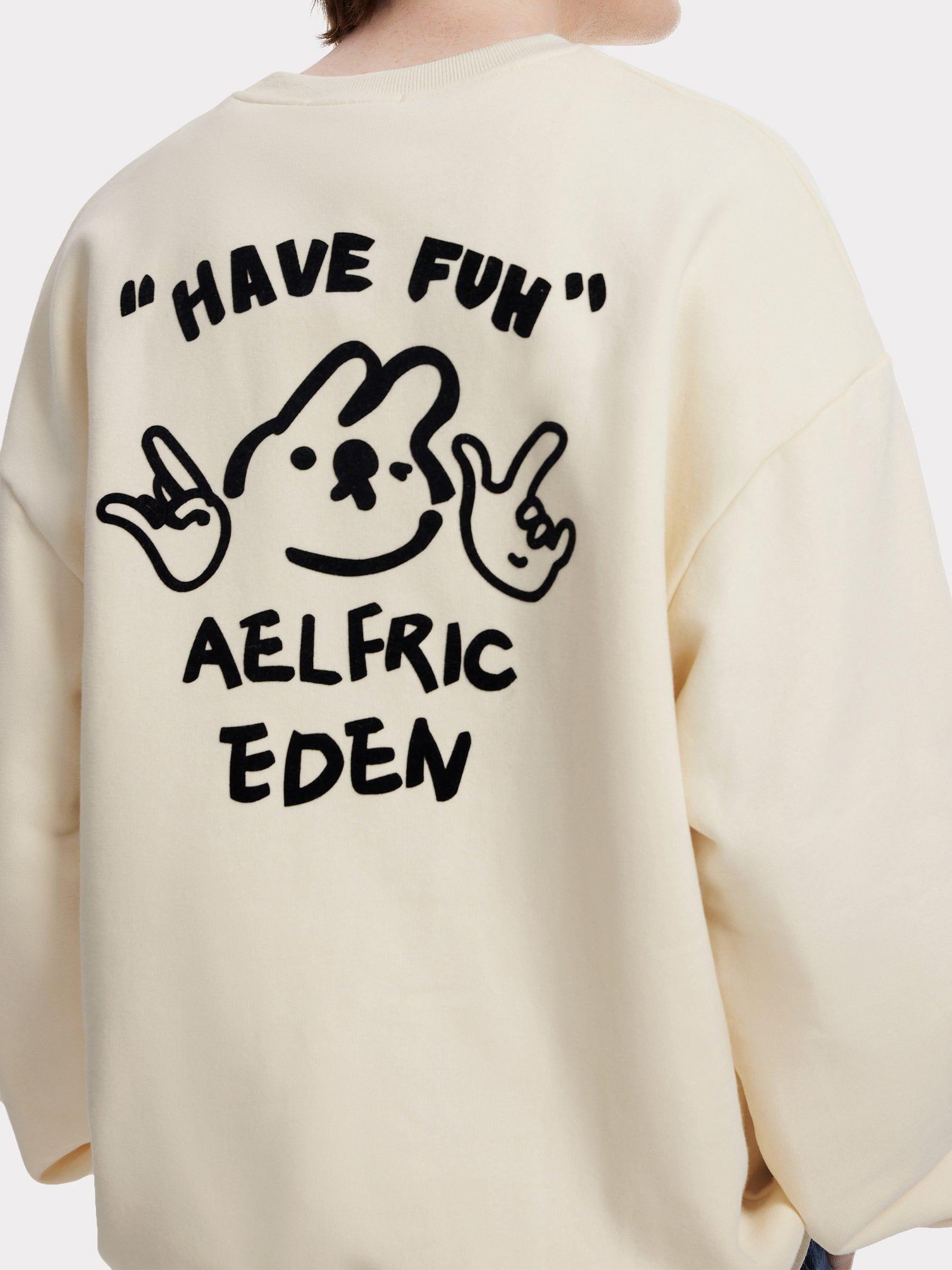 Aelfric Eden Cute Bunny Print Sweatshirt Product Image