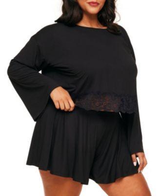 Plus Size Ande Knit Pajama Set Product Image