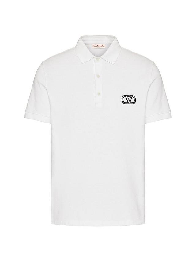 Mens Cotton Pique Polo Shirt Product Image