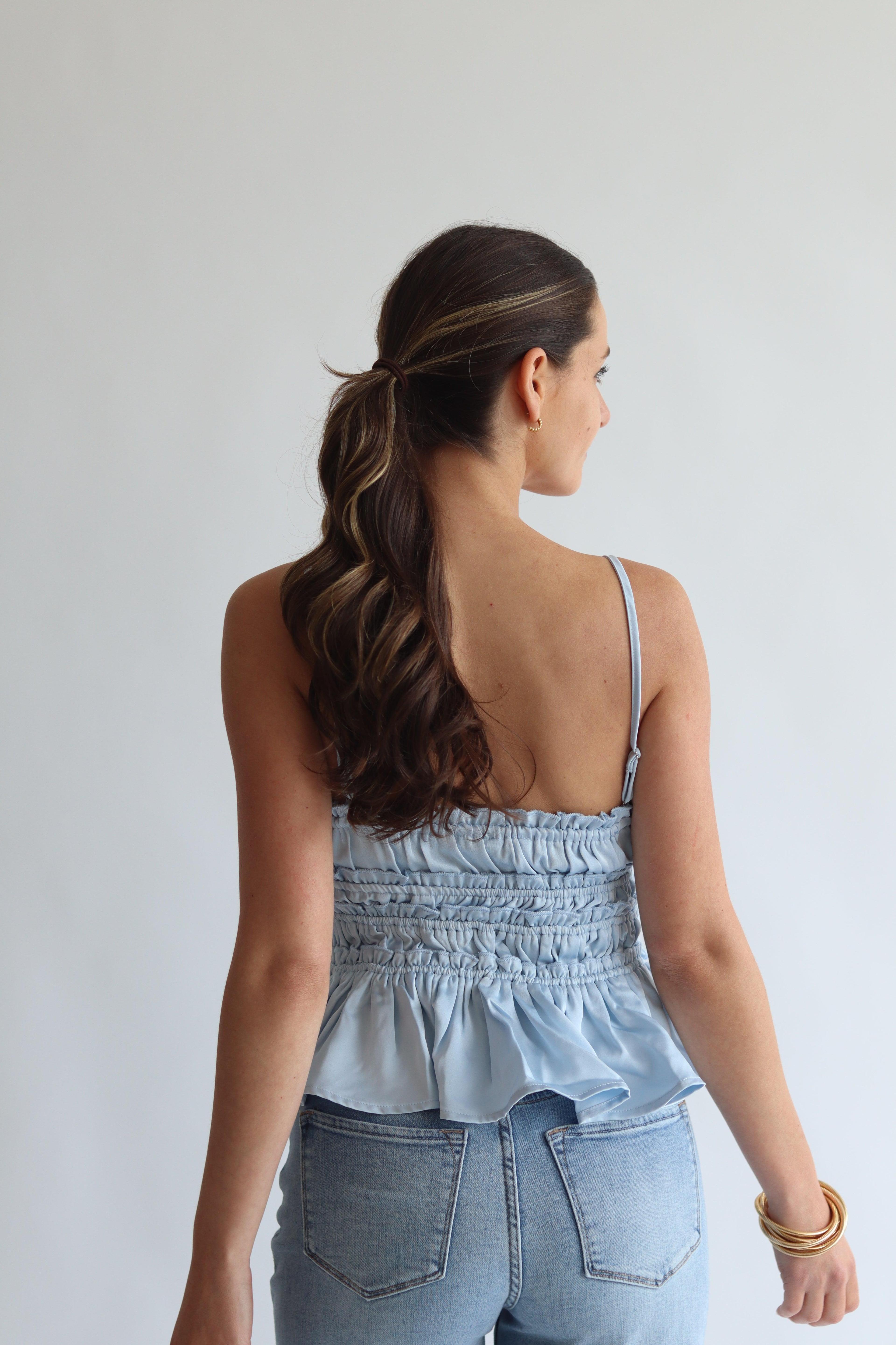 Smocked Cami Tank Top Product Image