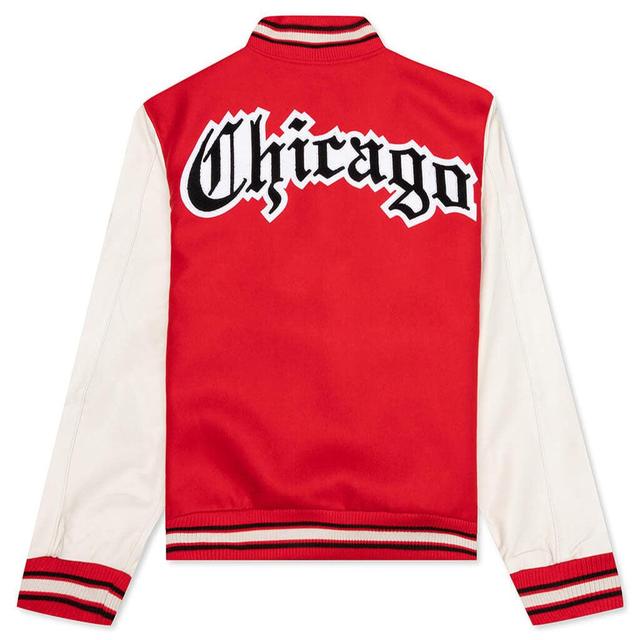 Wool & Leather Varsity Jacket - Bulls Male Product Image