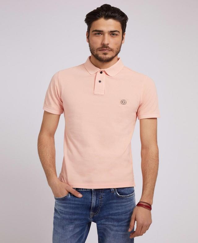 Mens Washed Polo Shirt Product Image