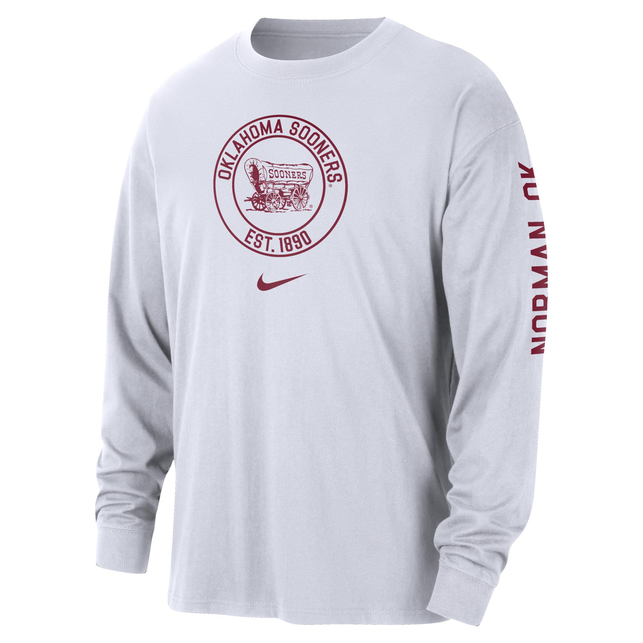 Oklahoma Max90 Men's Nike College Long-Sleeve T-Shirt Product Image