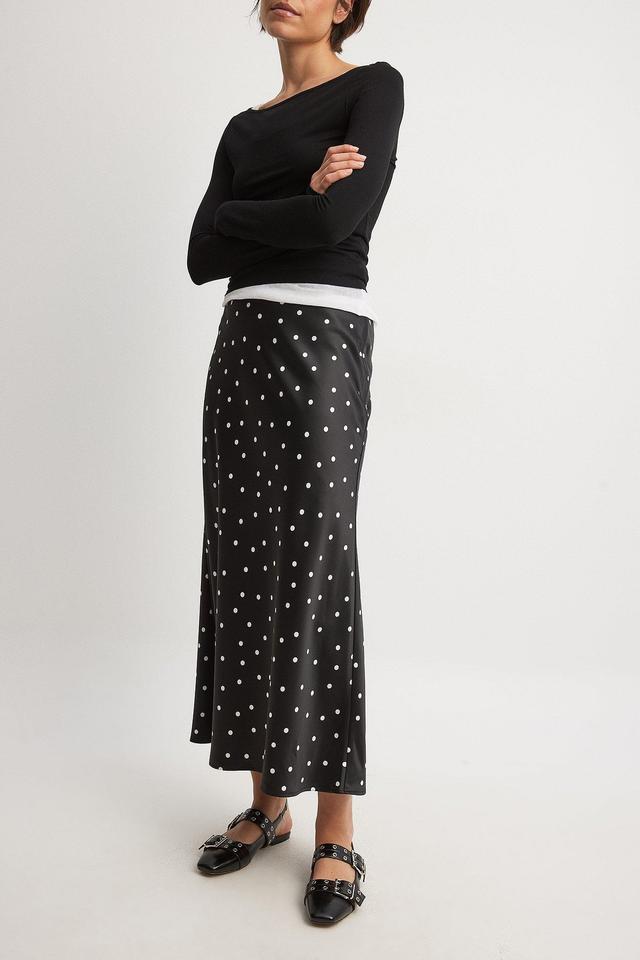 Satin Midi Skirt Product Image