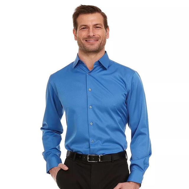 Mens Geoffrey Beene Slim-Fit Sateen Stretch Dress Shirt Product Image