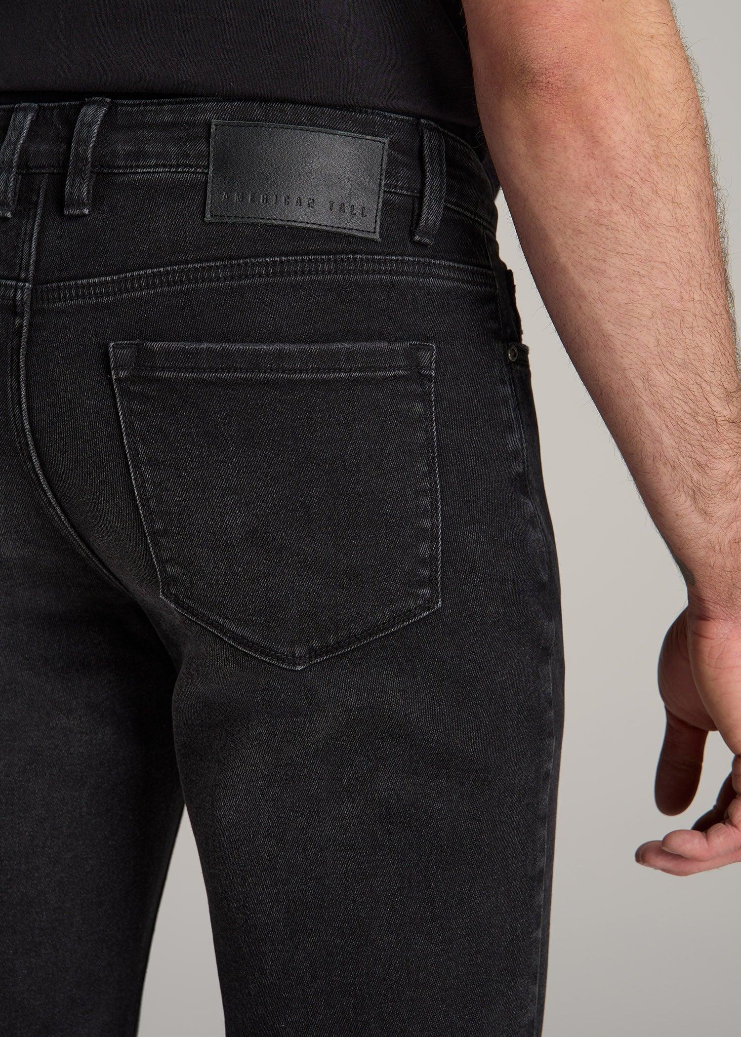 Dylan SLIM-FIT Jeans for Tall Men in Distressed Onyx Black Wash Male Product Image