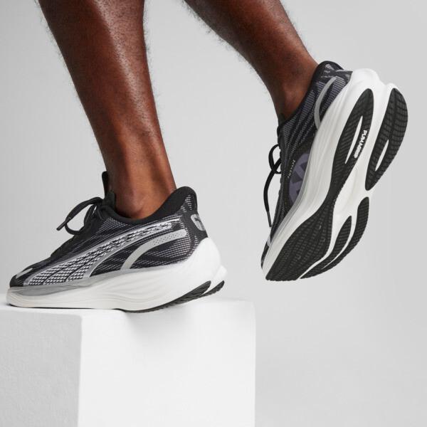 PUMA Velocity NITROâ¢ 3 Men's Running Shoes in Black/White/Silver Product Image