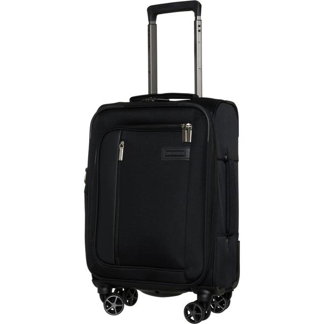 Brookstone 21” Wallis Carry-On Spinner Suitcase - Softside, Expandable, Black Product Image