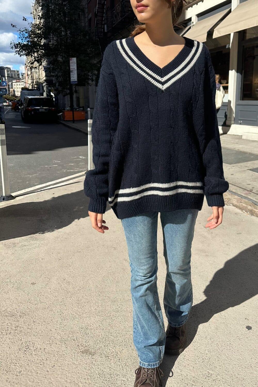 Nikki Heavy Wool Stripe Sweater Product Image