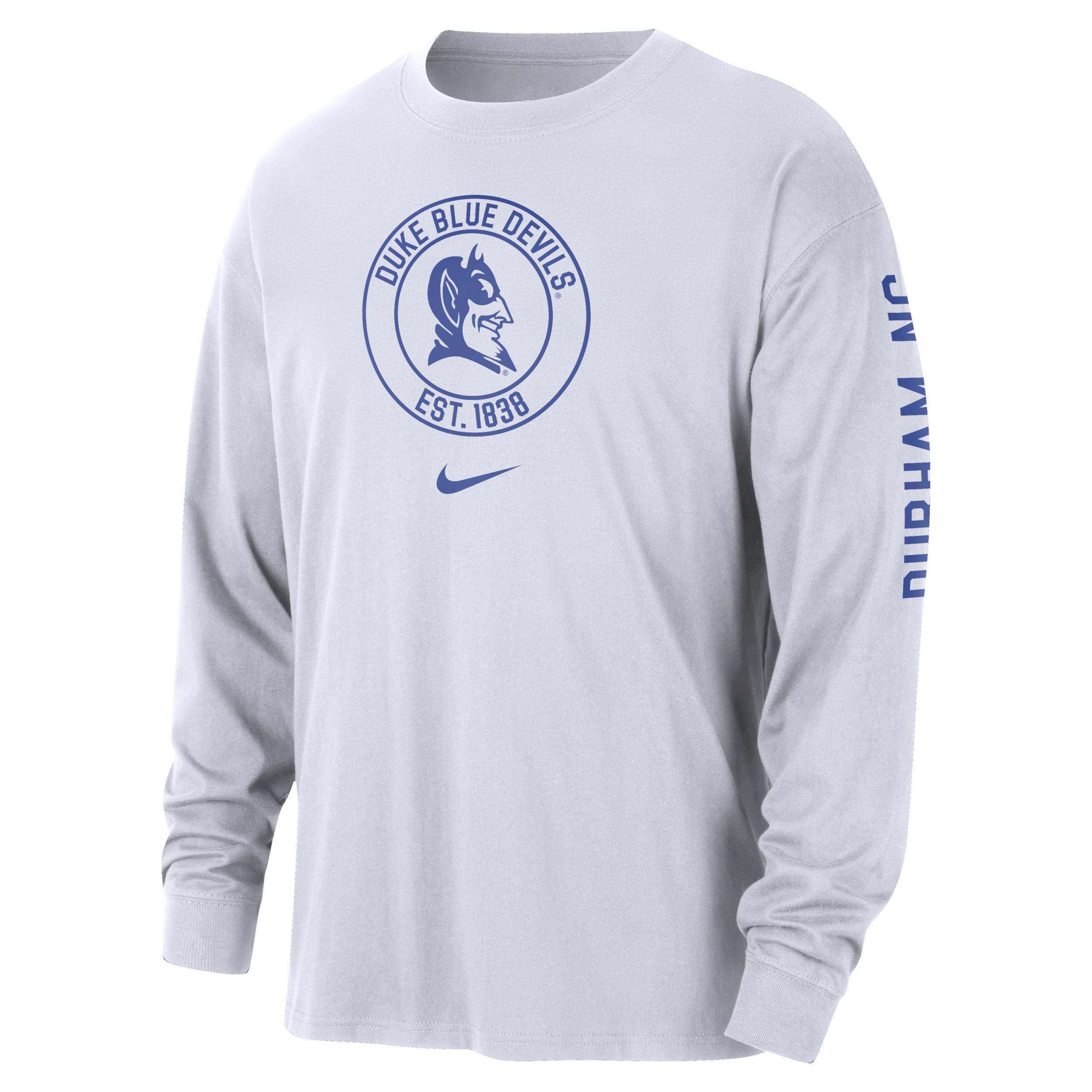 Duke Max90 Men's Nike College Long-Sleeve T-Shirt Product Image