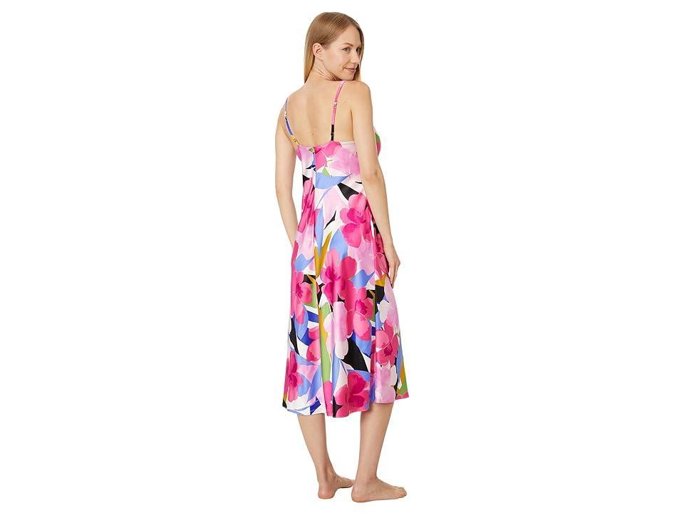 N by Natori Bonita - Satin 46 Gown Multi) Women's Pajama Product Image