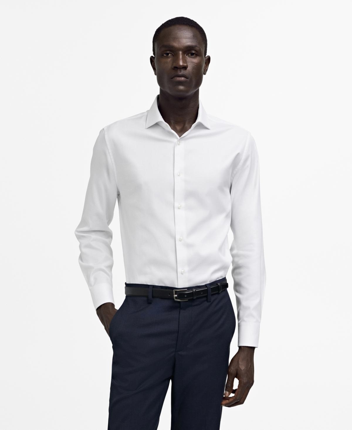 Mango Mens Structured Dress Shirt Product Image