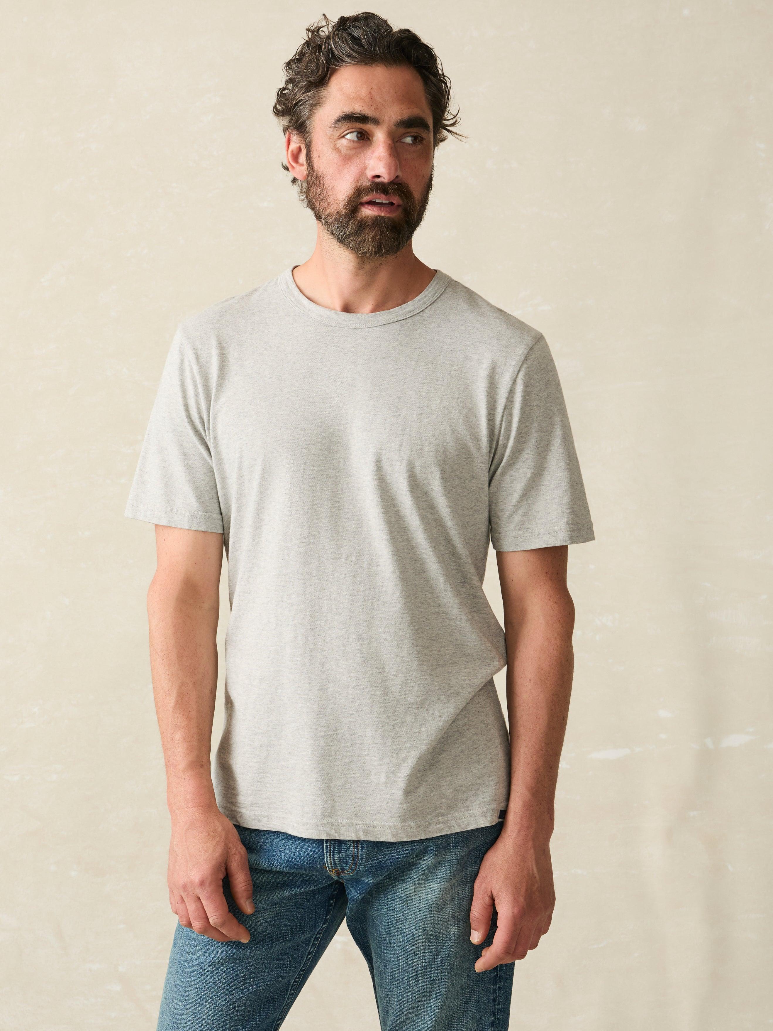 Sunwashed Tee - Heather Grey Male Product Image