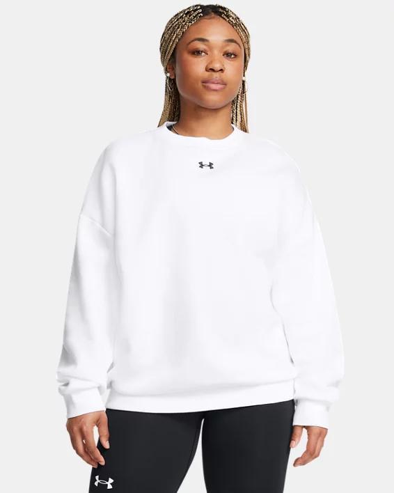 Womens UA Rival Fleece Oversized Crew Product Image