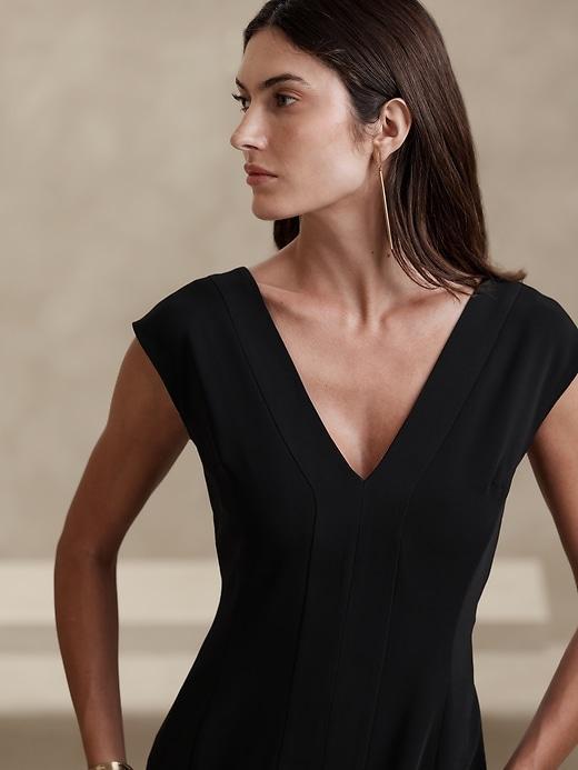 Laurana Crepe Midi Dress Product Image