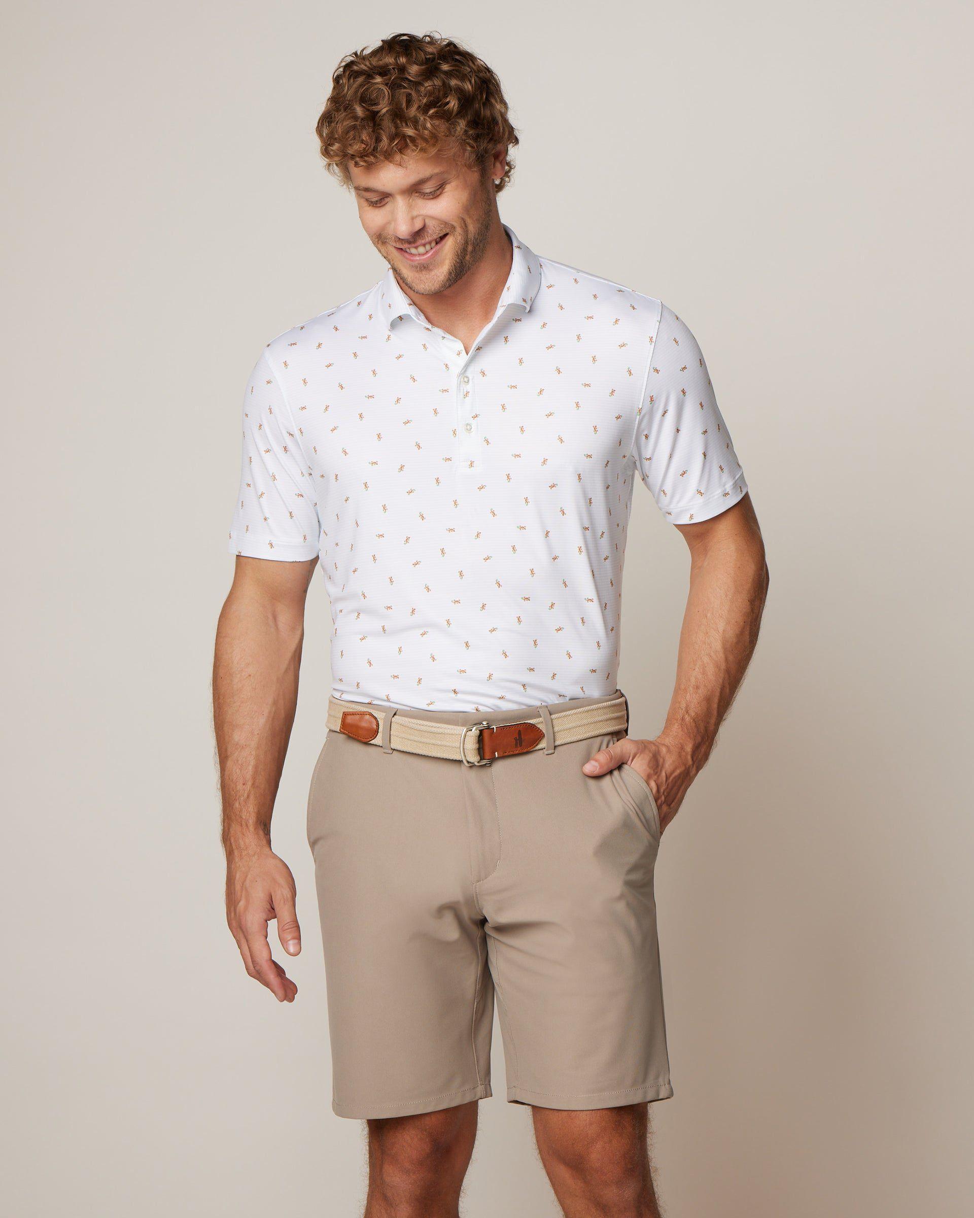 johnnie-O Sergio Printed Featherweight Performance Polo Product Image