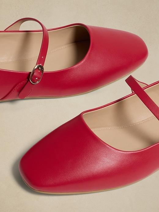 Vegan Leather Maryjane Ballet Flat Product Image