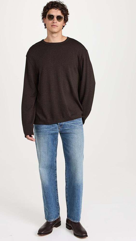 Officine Generale Benny Double Face Felted Wool Tee | Shopbop Product Image