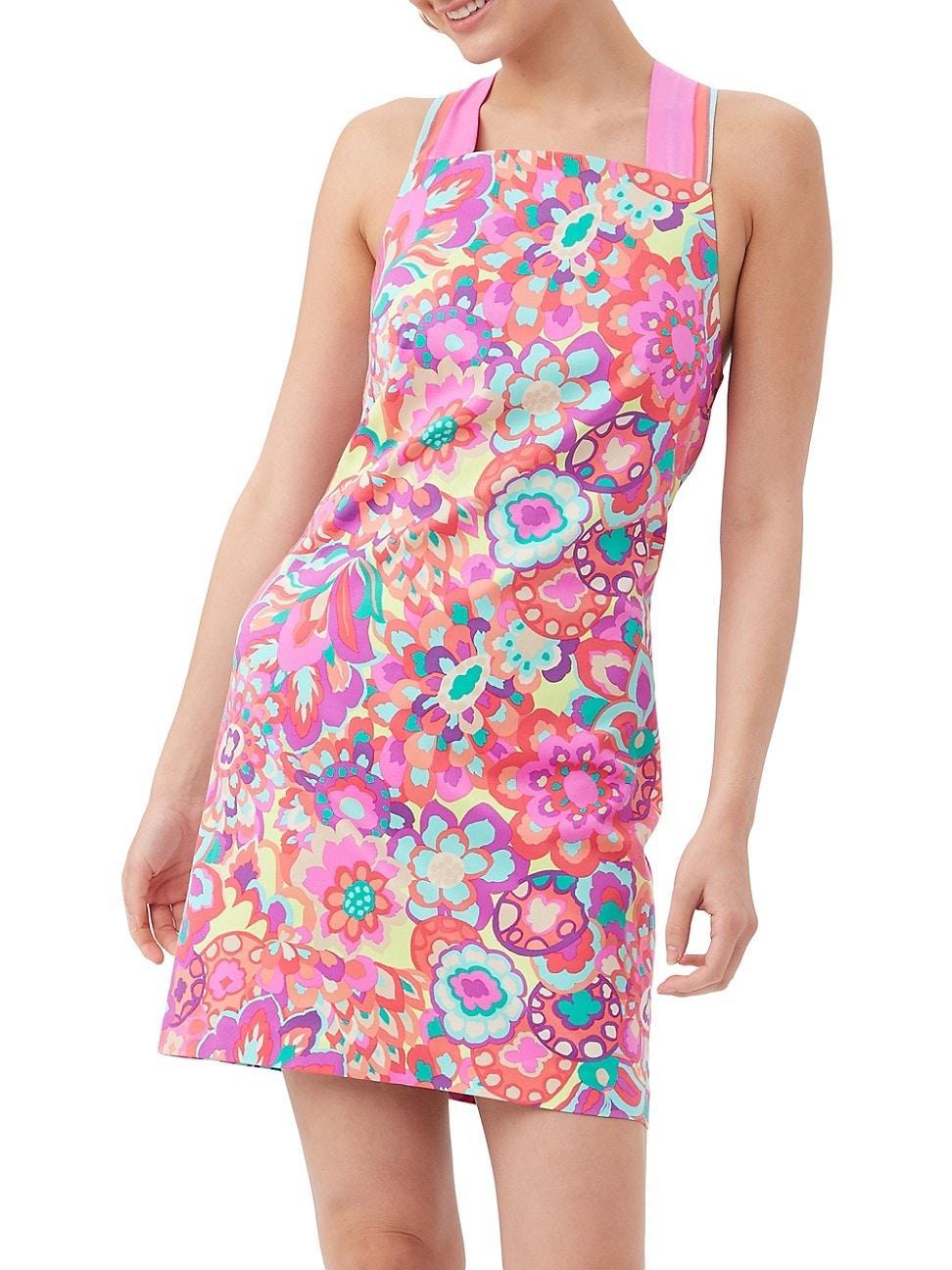 Womens Alivia Floral Apron Dress Product Image