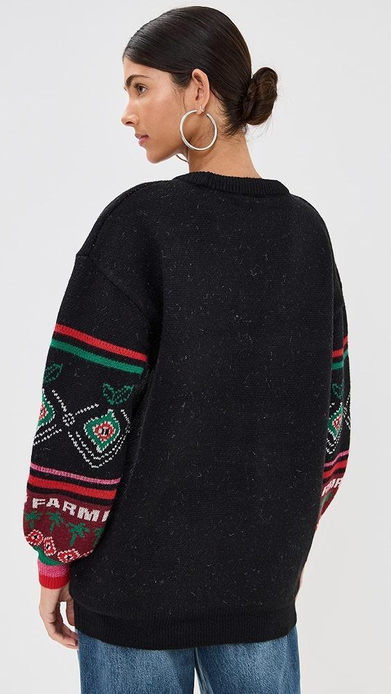 FARM Rio Hohoho Black Knit Sweater | Shopbop Product Image