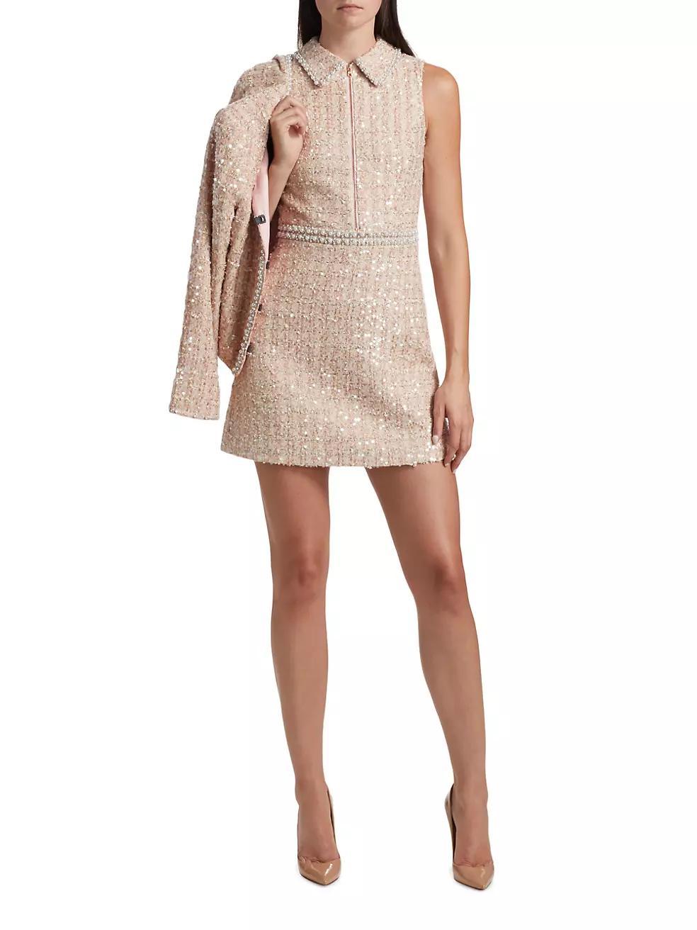 Ellis Embellished Tweed Minidress Product Image